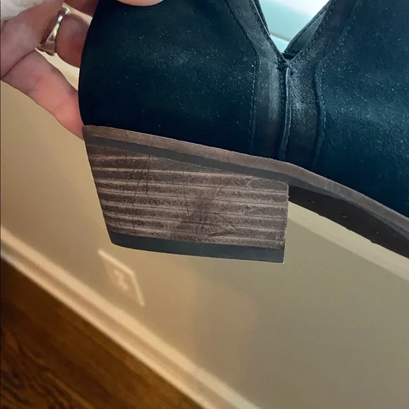 Sam Edelman Black Suede Ankle Boots - Picture 9 of 9